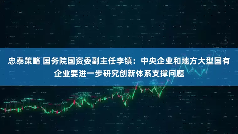 忠泰策略 国务院国资委副主任李镇：中央企业和地方大型国有企业要进一步研究创新体系支撑问题