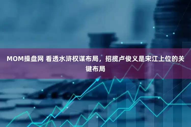 MOM操盘网 看透水浒权谋布局，招揽卢俊义是宋江上位的关键布局